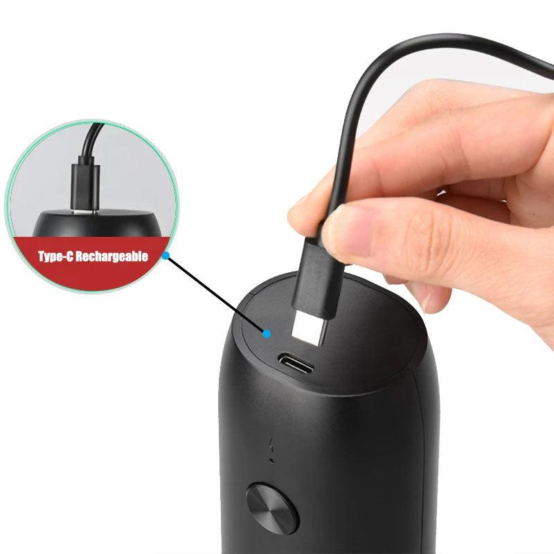 USB Rechargeable Salt and Pepper Grinder with Adjustable Coarseness