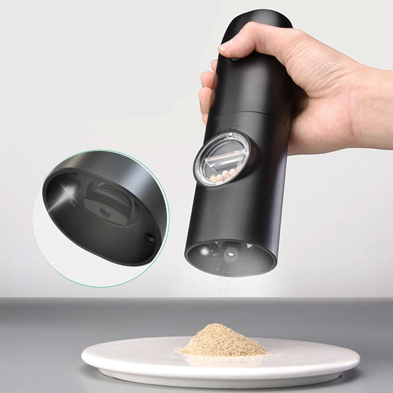 USB Rechargeable Salt and Pepper Grinder with Adjustable Coarseness