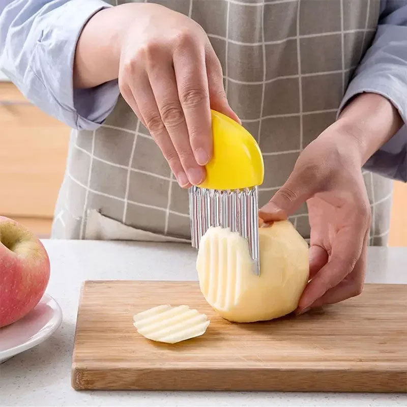 Wrinkled Vegetable Wave Slicer for Unique and Stylish Cuts