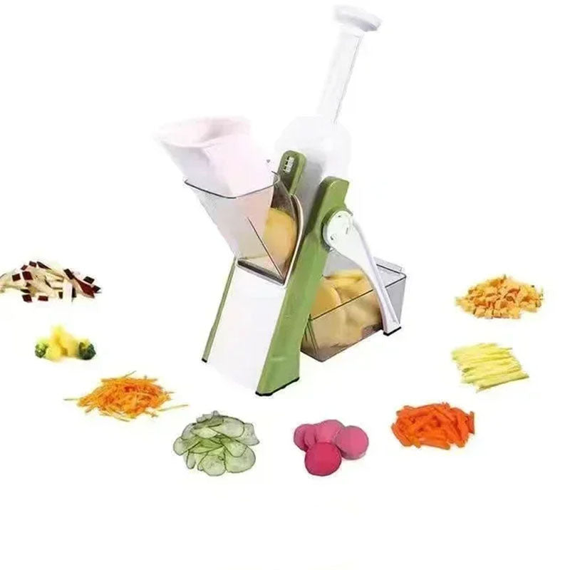 5-in-1 Manual Vegetable Cutter, Slicer, and Chopper