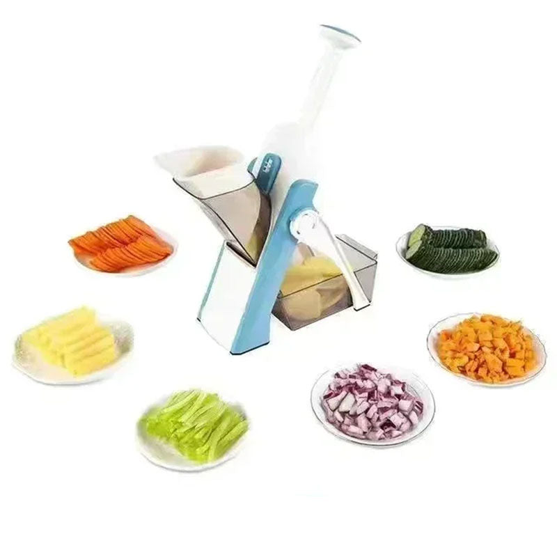 5-in-1 Manual Vegetable Cutter, Slicer, and Chopper