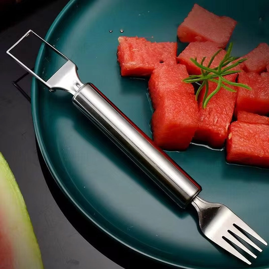 2-in-1 Stainless Steel Watermelon Slicer Fork