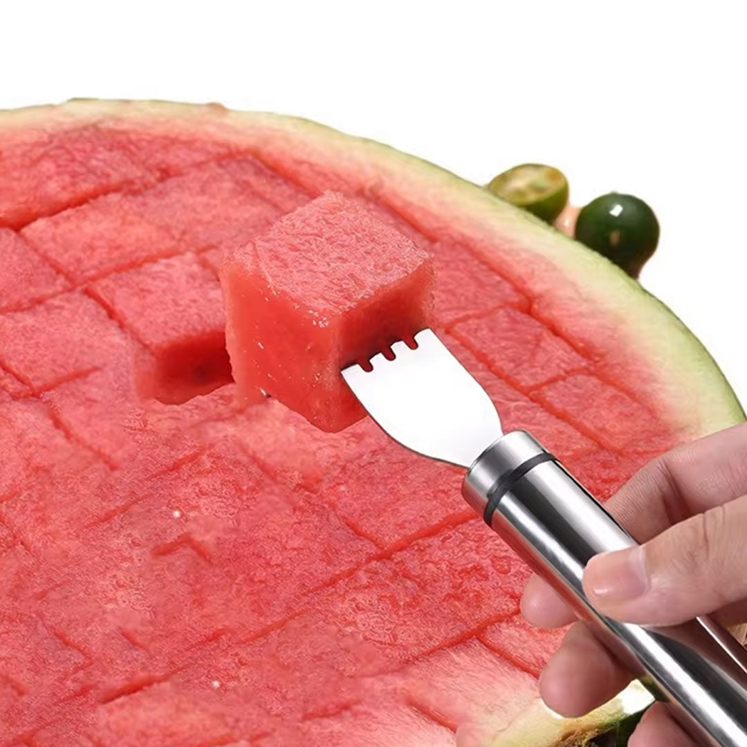 2-in-1 Stainless Steel Watermelon Slicer Fork