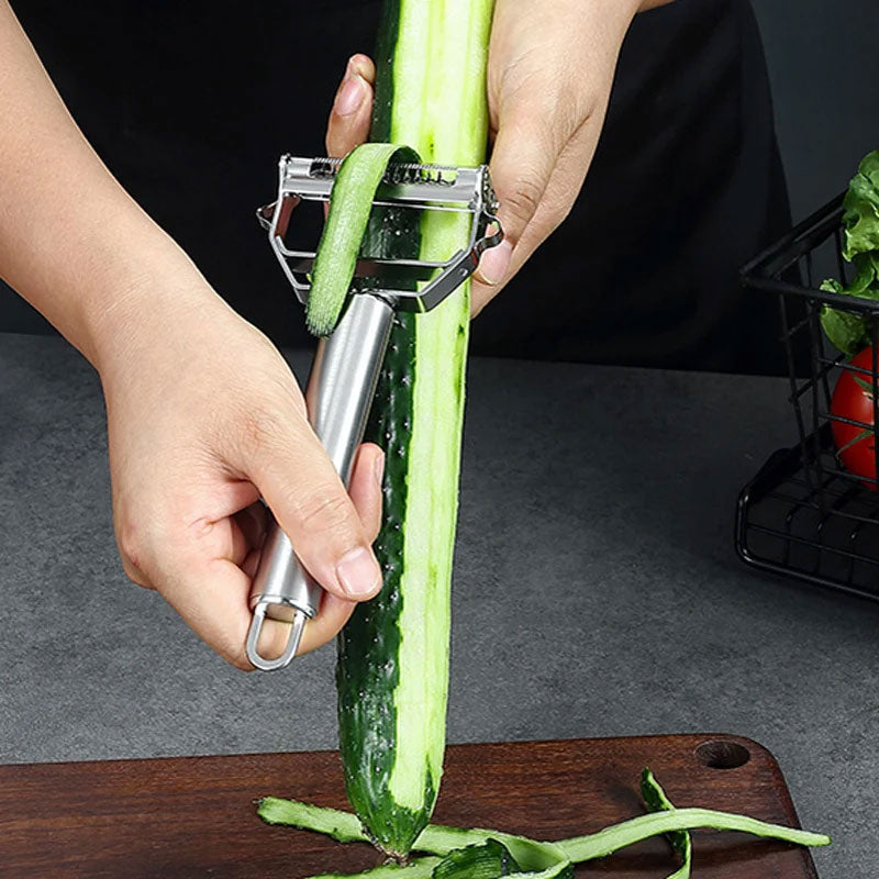 Multifunctional Stainless Steel Peeler for Fruits and Vegetables