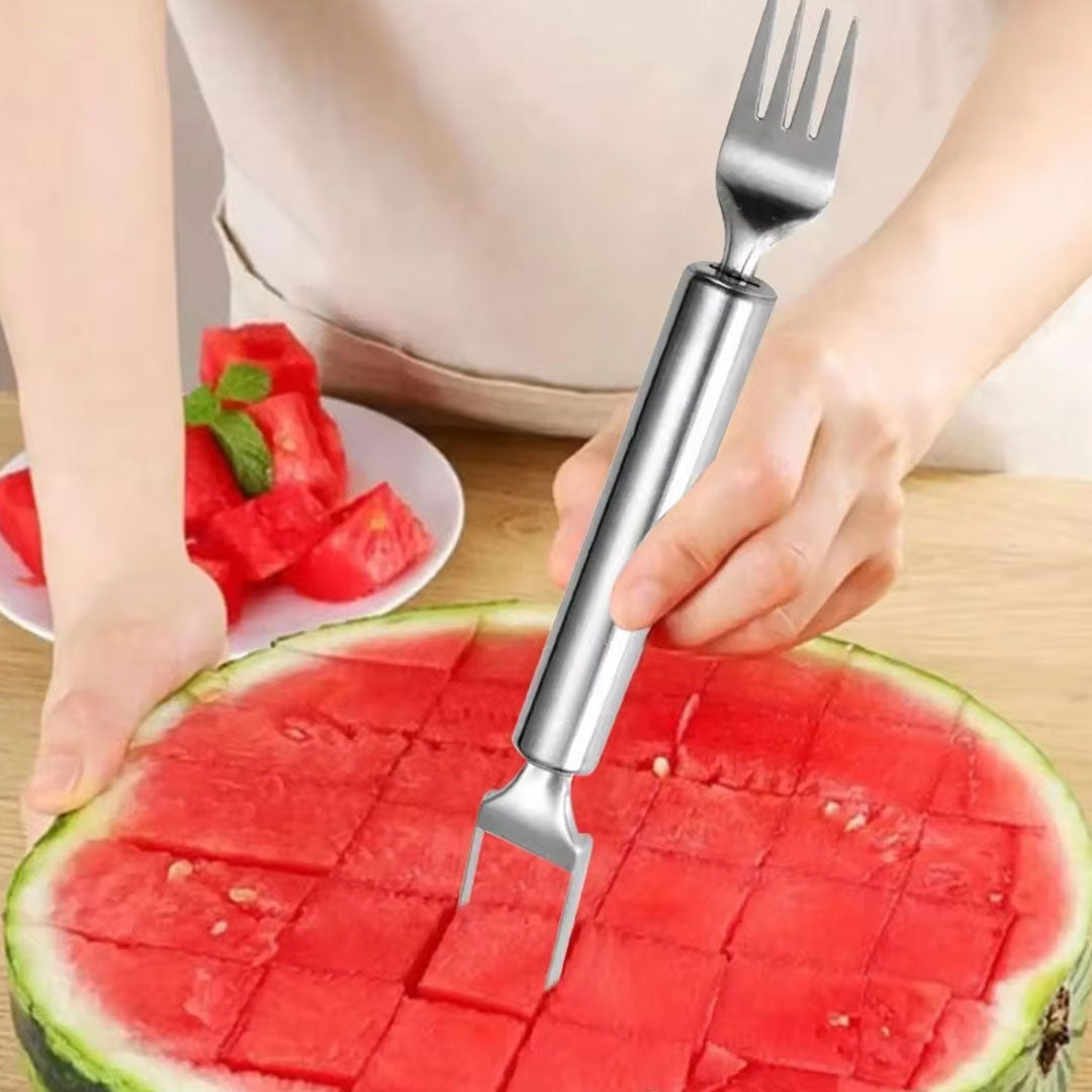 2-in-1 Stainless Steel Watermelon Slicer Fork