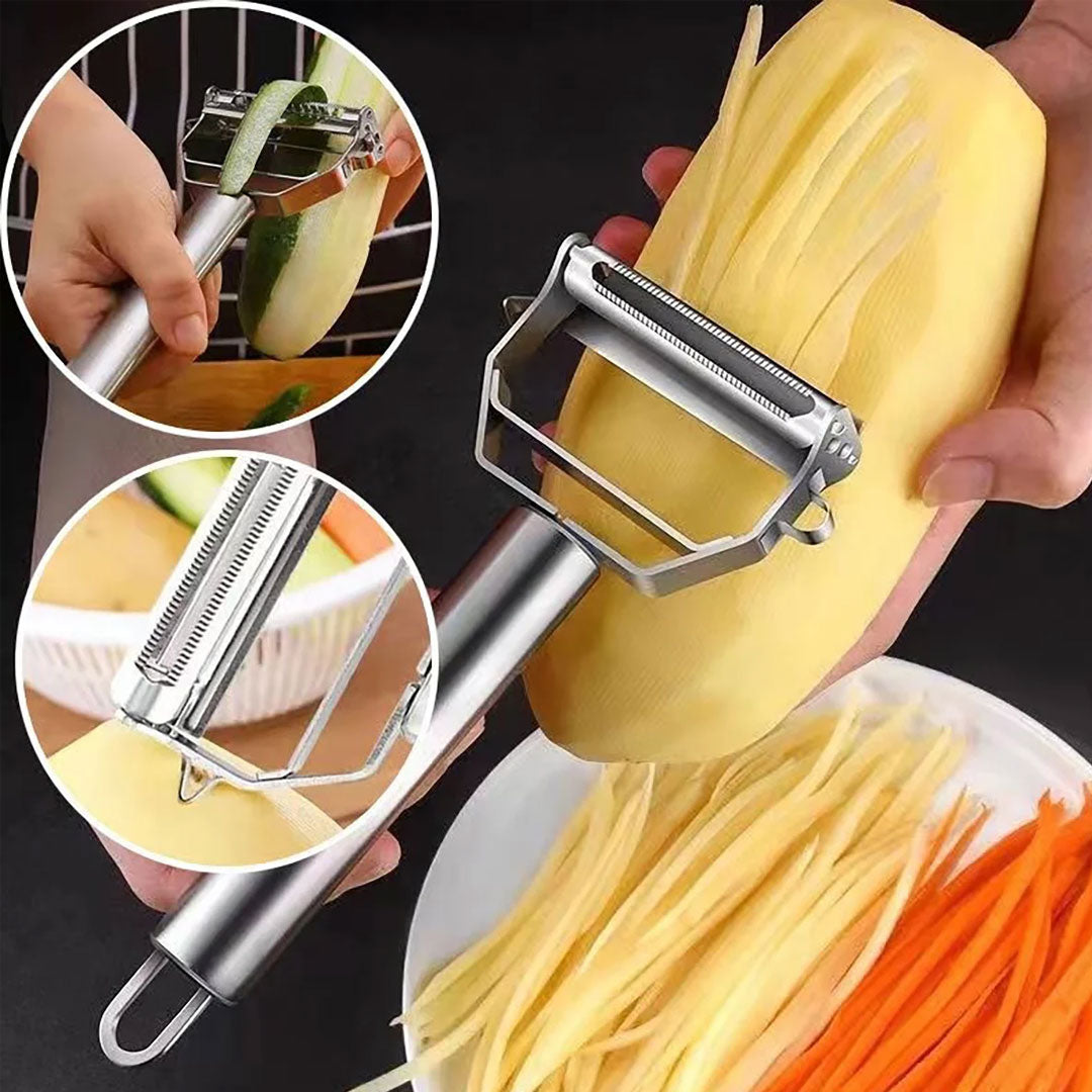 Multifunctional Stainless Steel Peeler for Fruits and Vegetables