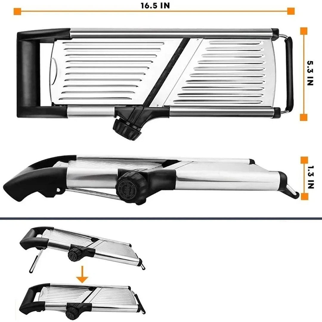 Durable Stainless Steel Chopper and Slicer for Vegetables and Fruits