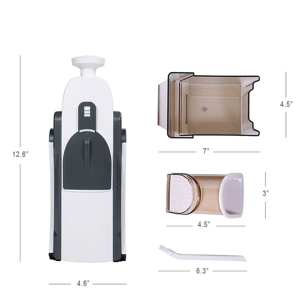 5-in-1 Manual Vegetable Cutter, Slicer, and Chopper