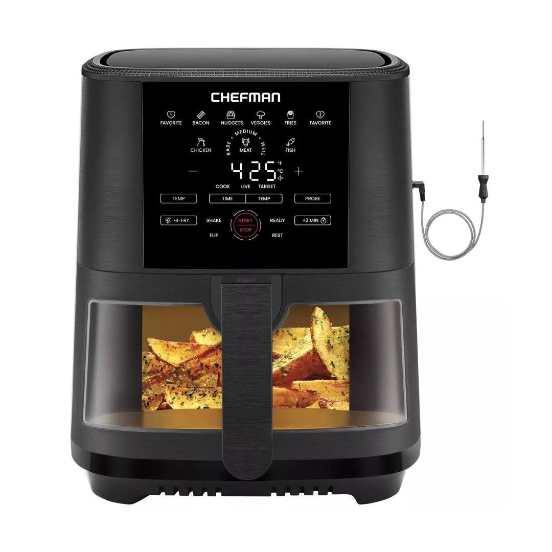 8-Quart Air Fryer with Temperature Probe and 8 Cooking Presets