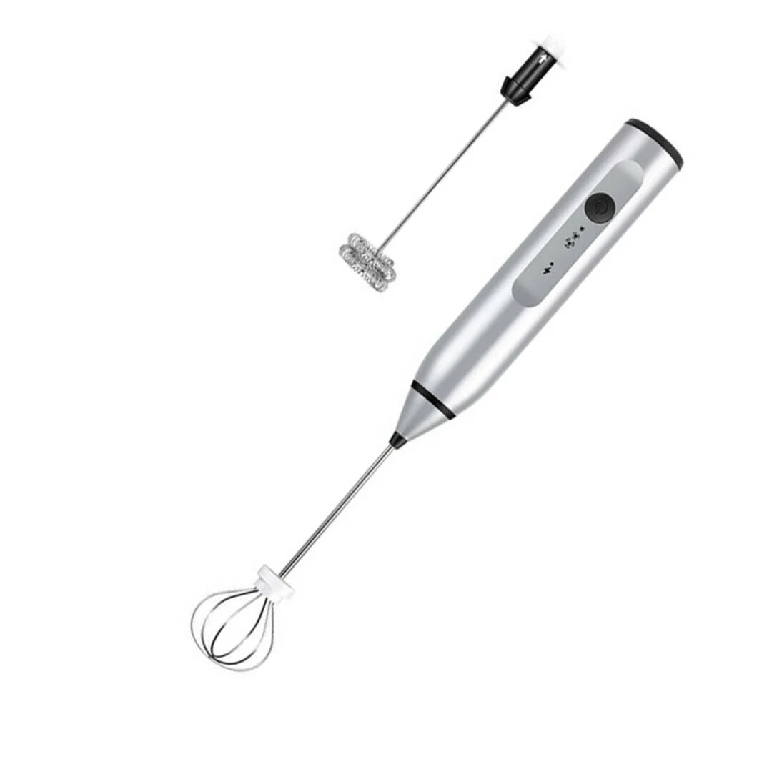 Handheld Electric Milk Frother and Blender for Beverages and Sauces