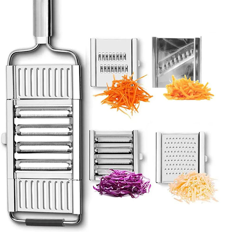 4-in-1 Vegetable Slicer, Grater, Cutter, and Peeler