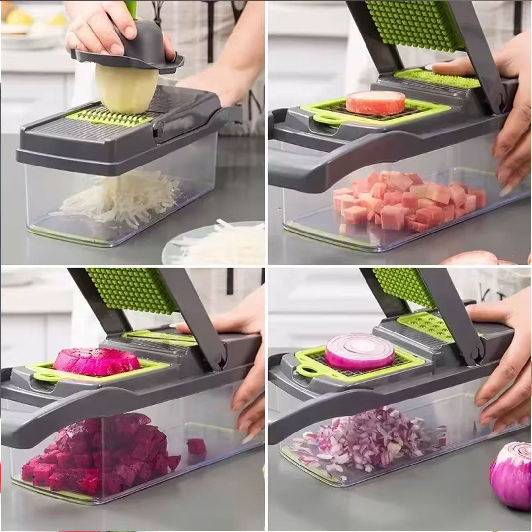 Smart Multifunctional Vegetable Chopper and Slicer for Efficient Cooking