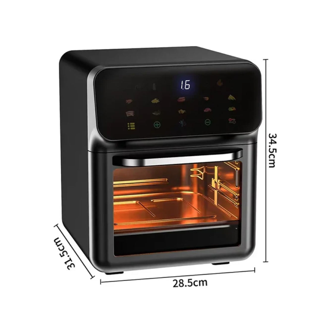 Smart Convection Air Fryer with 360° View and Energy-Efficient Cooking