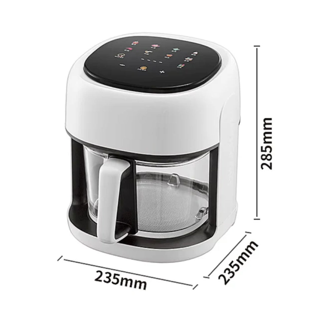 Large Smart Air Fryer with 360° Transparent Viewing Window