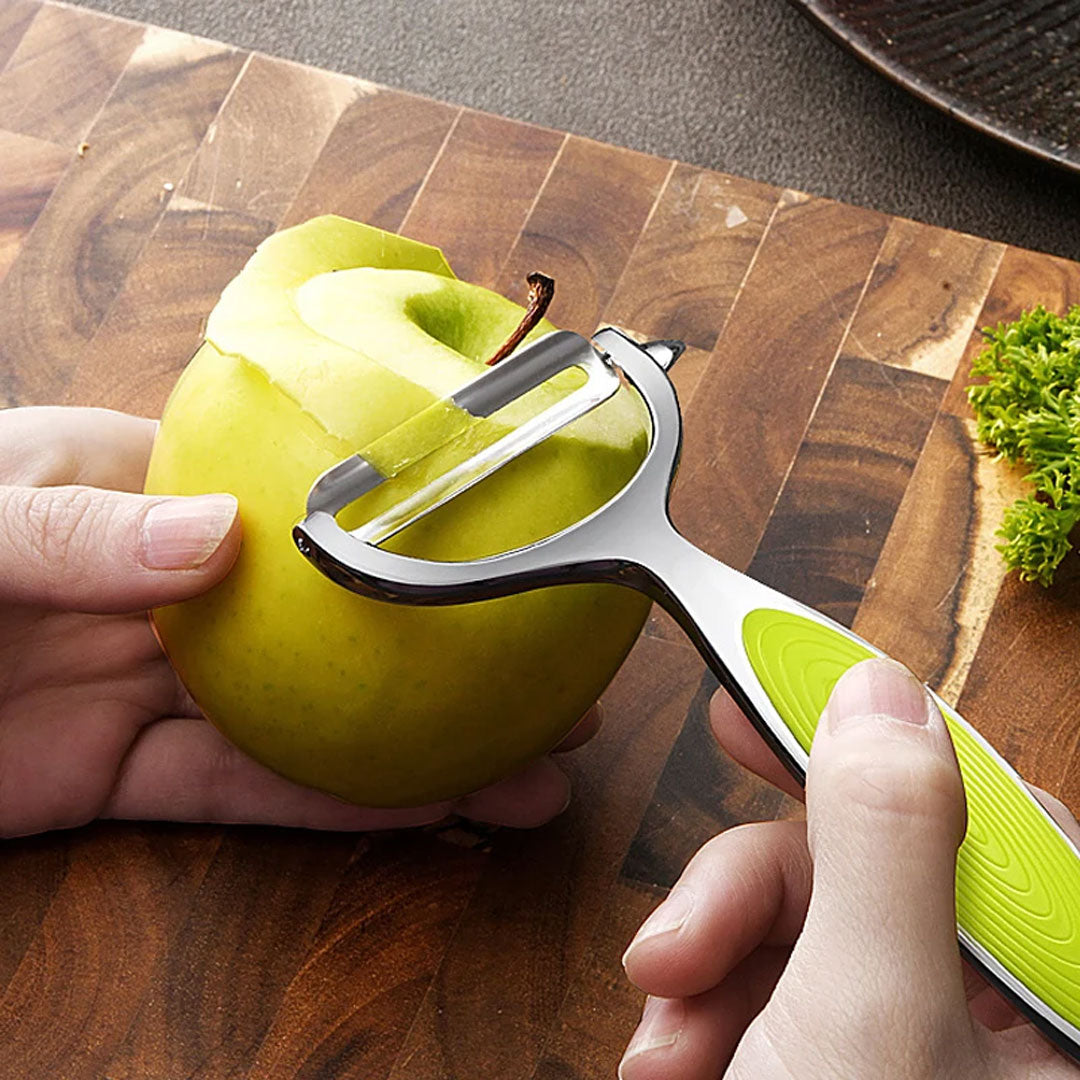 Solid Grip Stainless Steel Vegetable Peeler for Easy Use