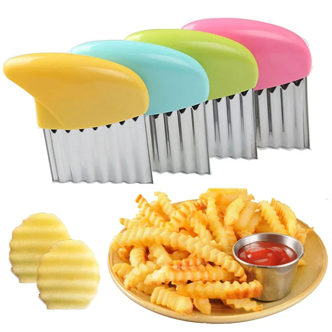 Wrinkled Vegetable Wave Slicer for Unique and Stylish Cuts