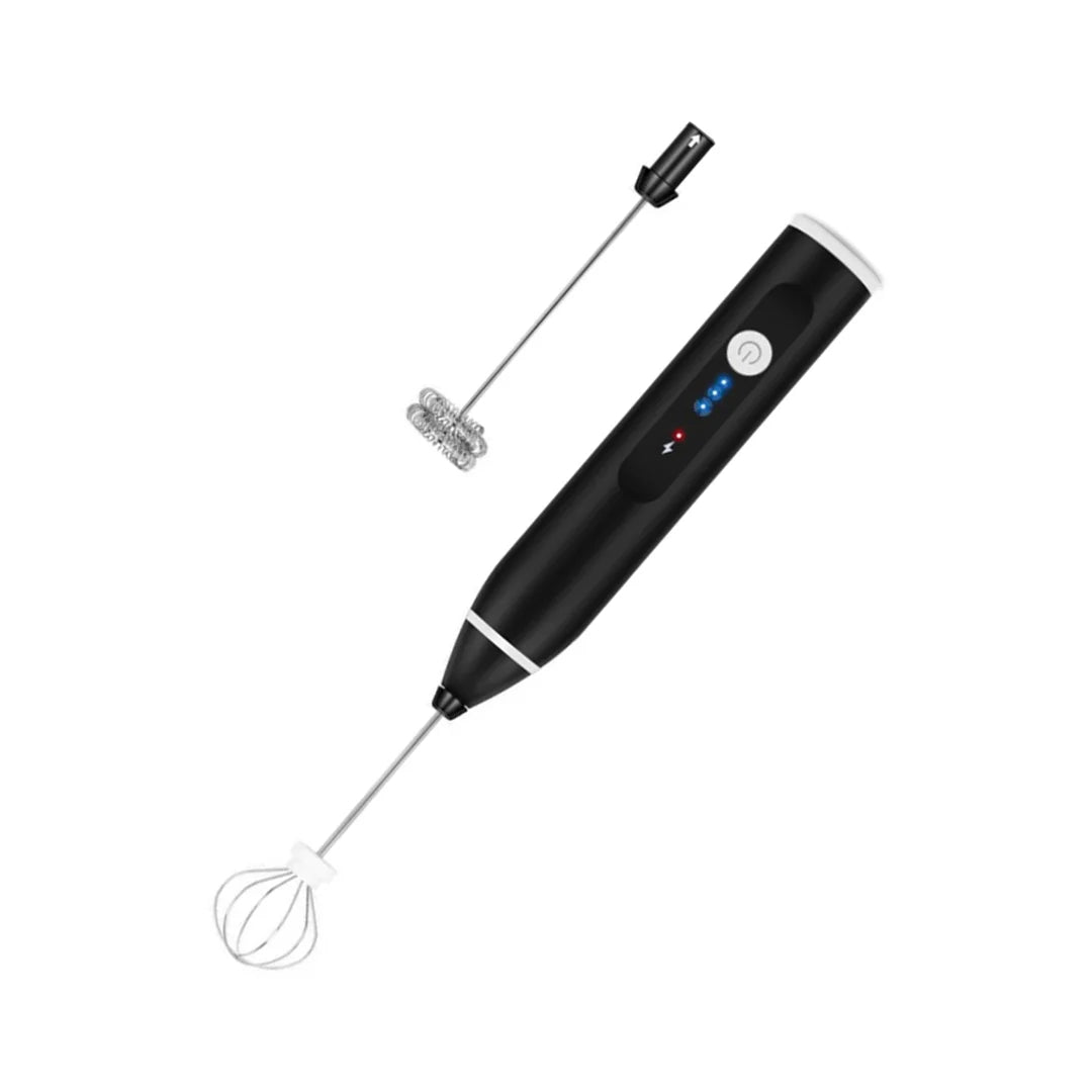 Handheld Electric Milk Frother and Blender for Beverages and Sauces