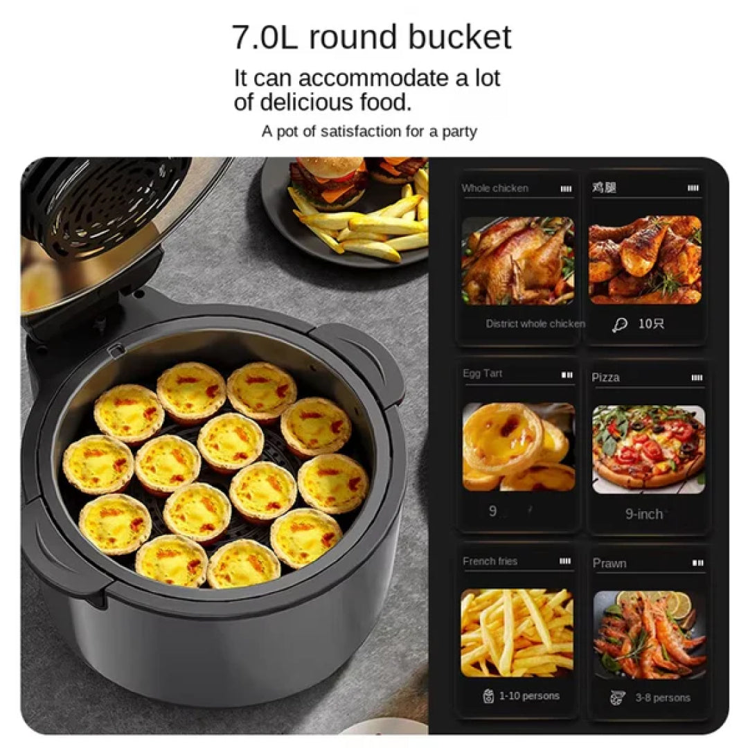 7.0L Touch Screen Air Fryer with Modern Design