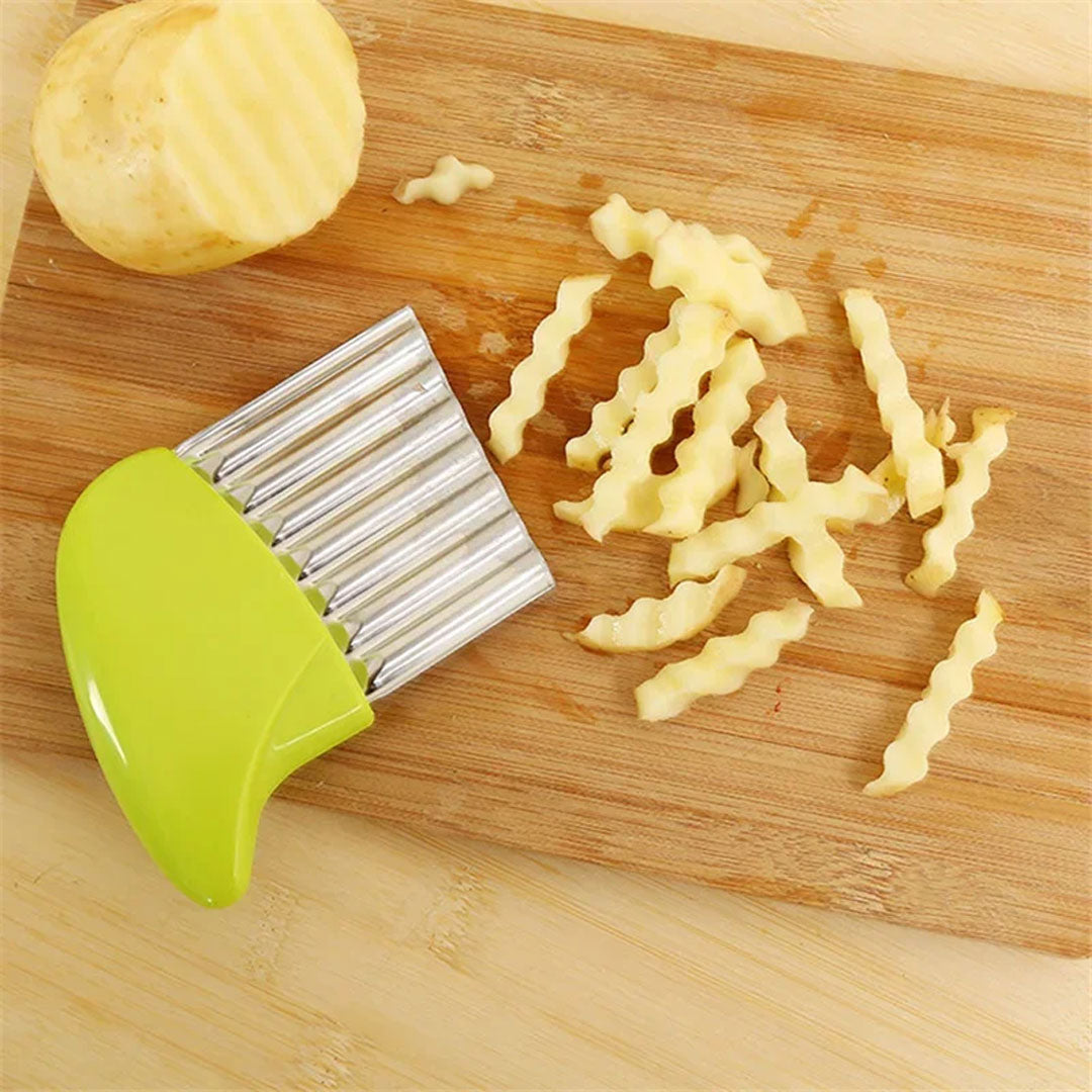 Wrinkled Vegetable Wave Slicer for Unique and Stylish Cuts