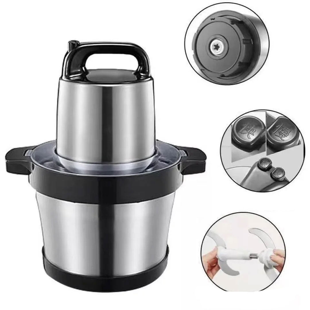 3-Gear Electric Meat Grinder and Vegetable Chopper for Precise Cutting