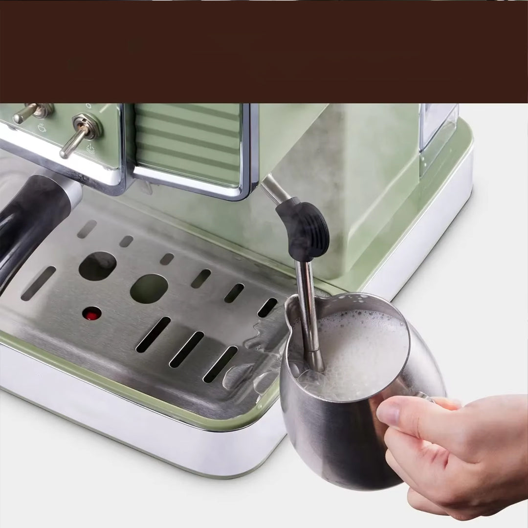 15-Bar Espresso Machine with Milk Frother for Creamy Lattes