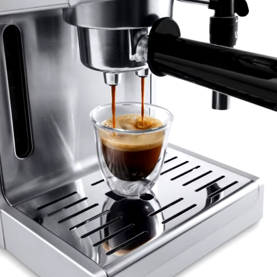 Italian 15-Bar Stainless Steel Cappuccino and Espresso Machine