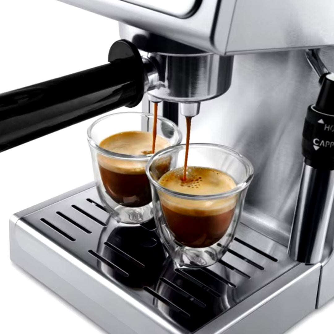 Italian 15-Bar Stainless Steel Cappuccino and Espresso Machine