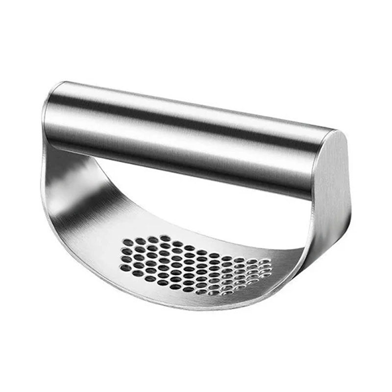 Upgraded Stainless Steel Garlic Press for Effortless Crushing and Squeezing