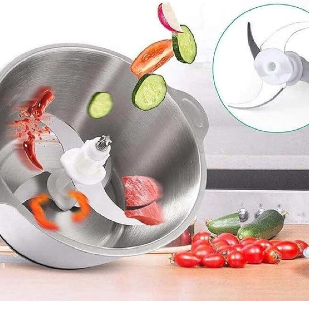 6S Stainless Steel Electric Food Crusher and Vegetable Slicer