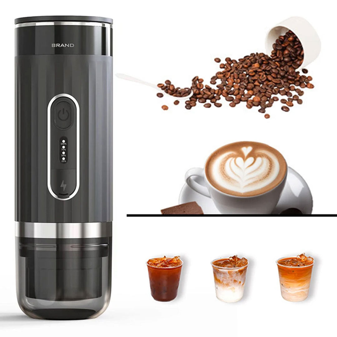 Electric 3-in-1 Portable Coffee Maker for Espresso and More