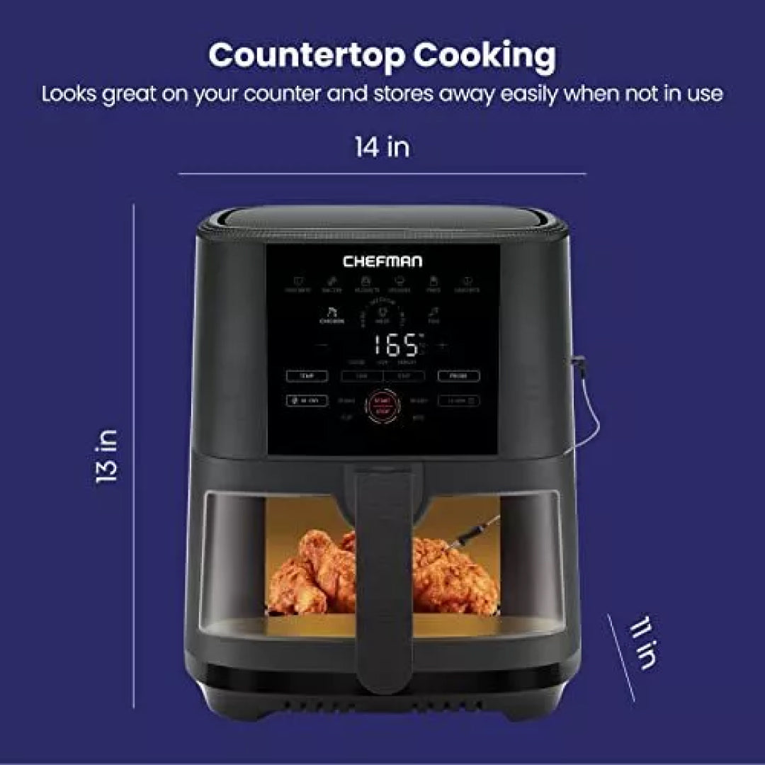 8-Quart Air Fryer with Temperature Probe and 8 Cooking Presets