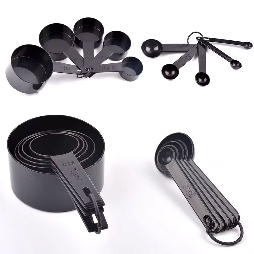 10-Piece Measuring Cups and Spoons Set for Baking and Cooking