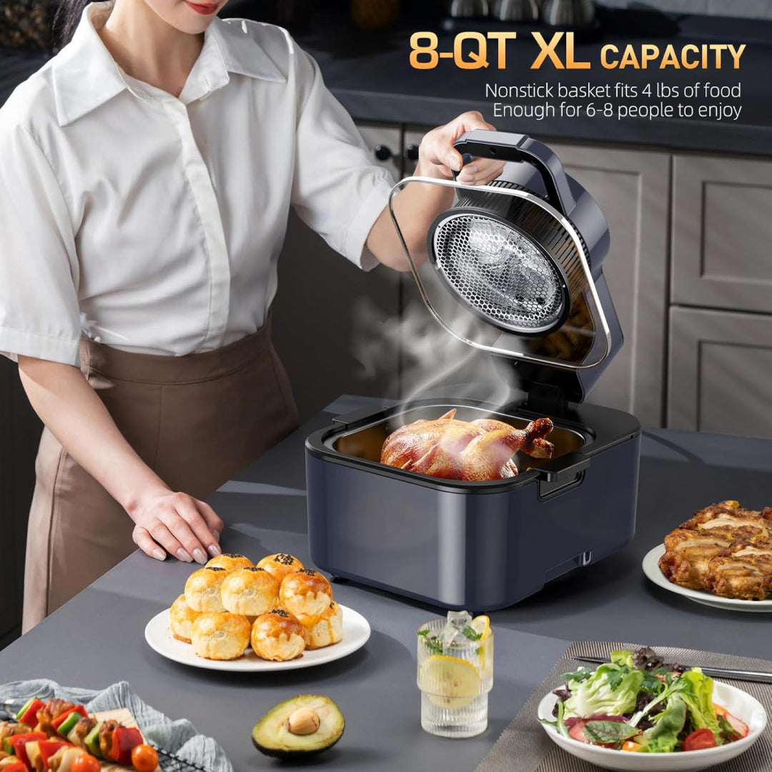 9L Large Capacity Oil-Free Intelligent Air Fryer for Families