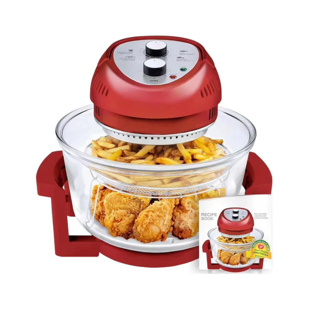 16-Quart Oil-Less Air Fryer with Built-In Timer for Healthy Cooking