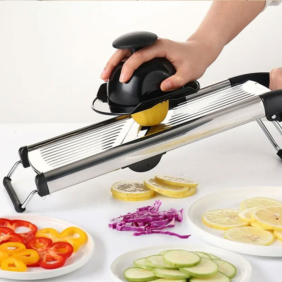 Durable Stainless Steel Chopper and Slicer for Vegetables and Fruits